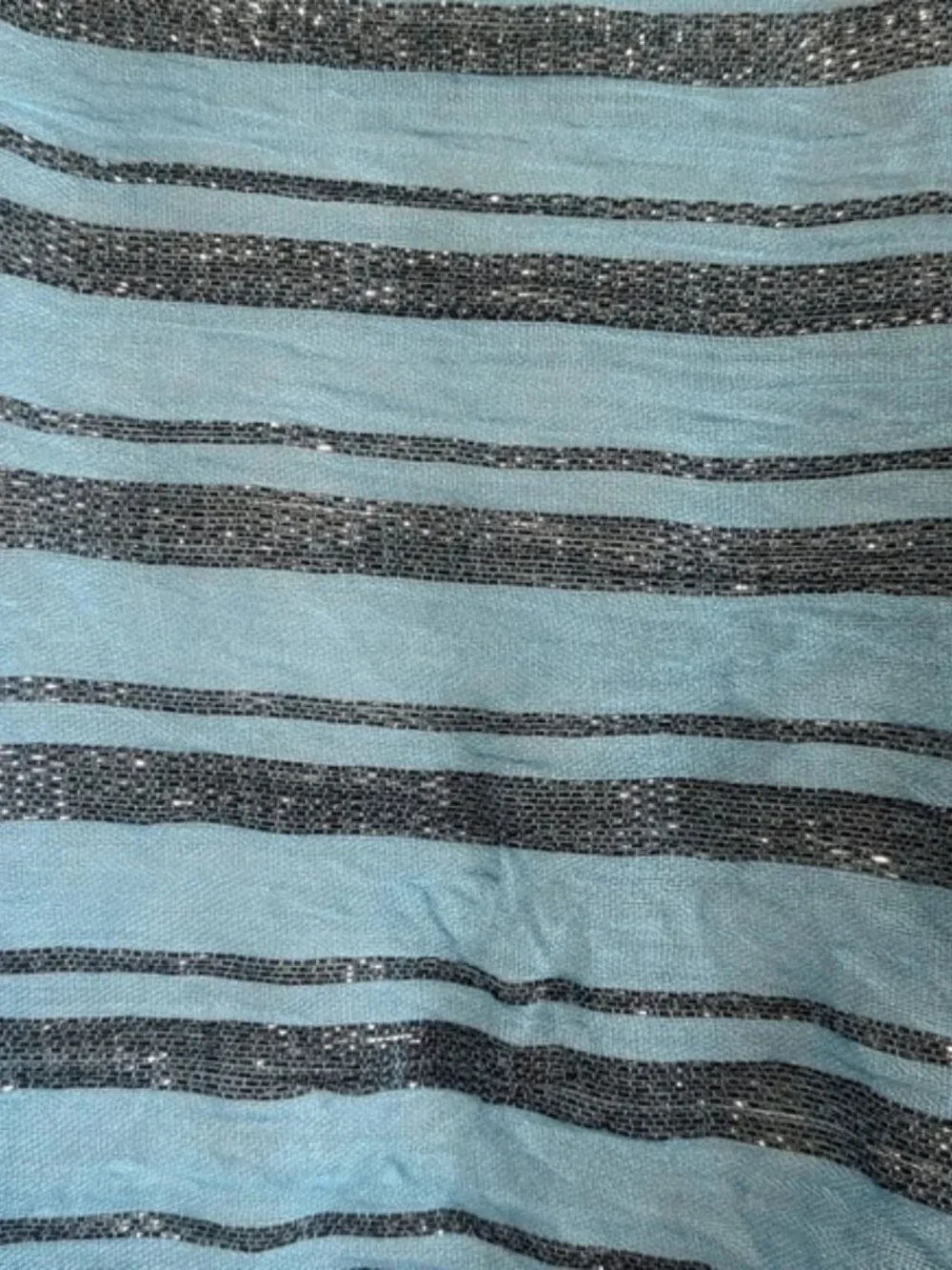3pc  Scarf Bundle Lot Set ( White Sparkly, multicolour zigzag, blue sparkly)